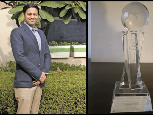 Ryan Young Climate+ Award by Textile Exchange to Mr Shreyaskar Chaudhary Nov 2023